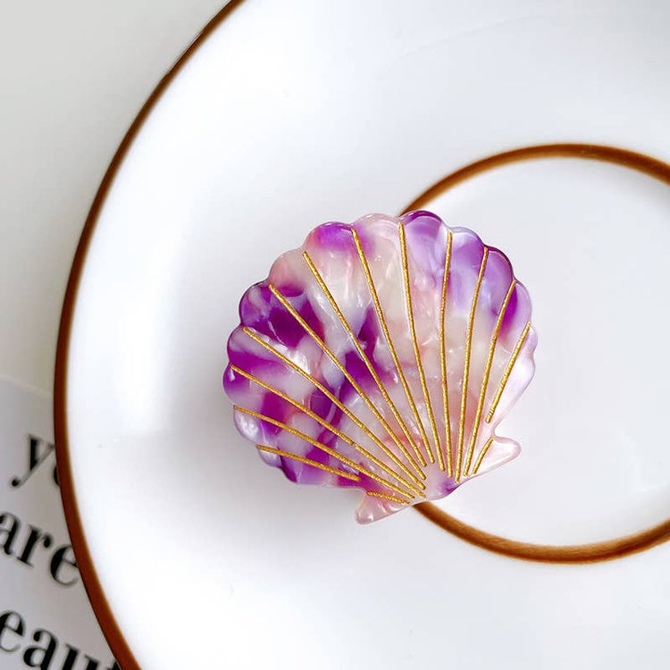 Seashell Small Hair Claw Clip