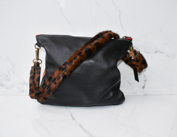Vivi Brown/Black Crossbody