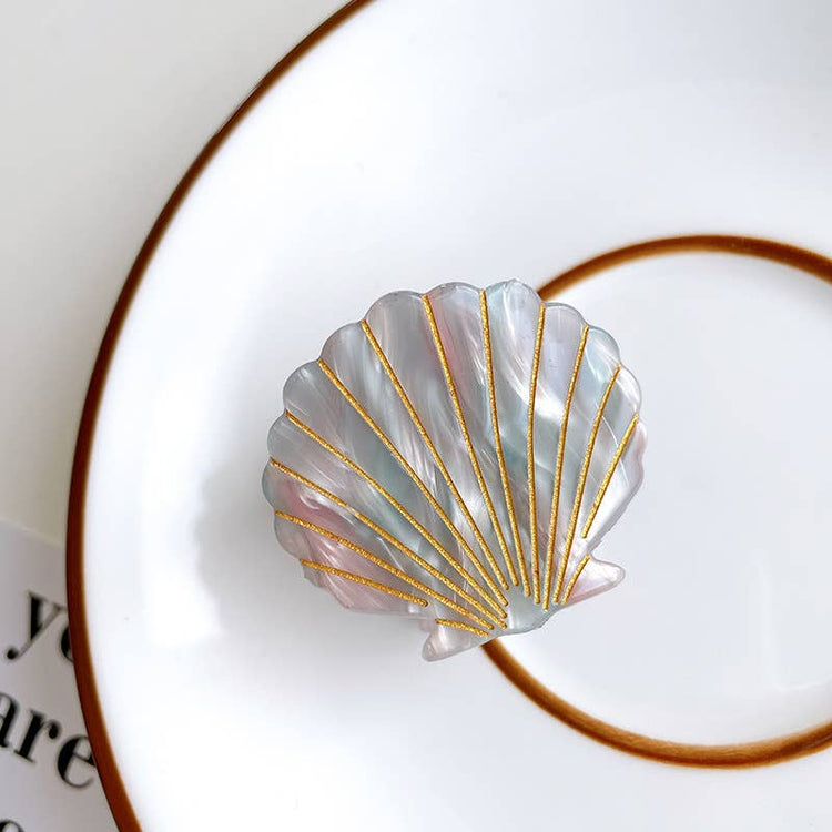 Seashell Small Hair Claw Clip
