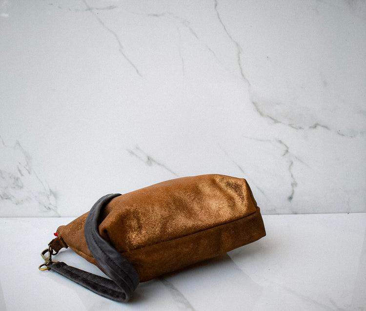 Gia Shimmer Bronze Crossbody