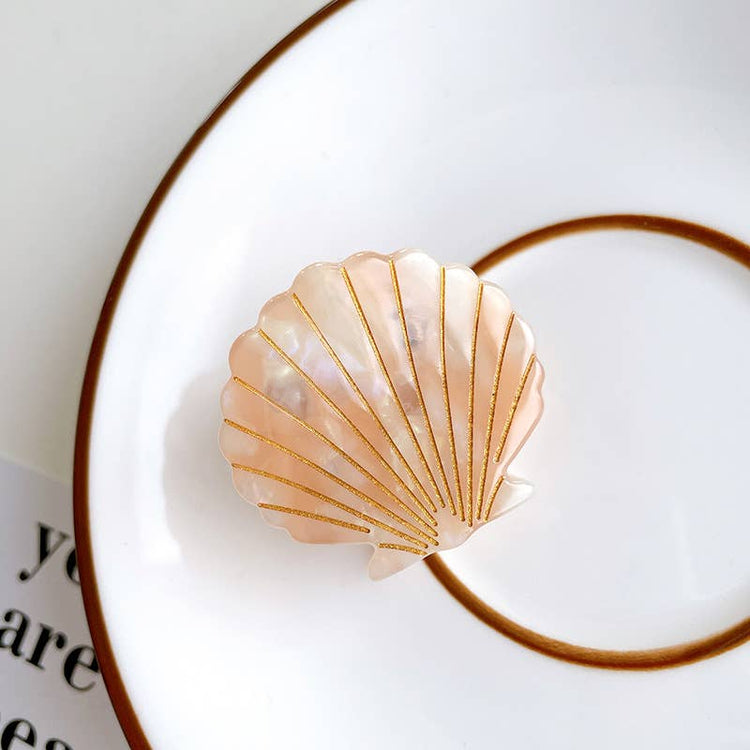 Seashell Small Hair Claw Clip