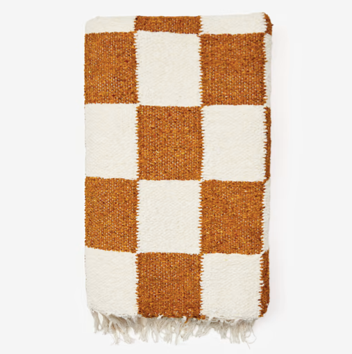 Heavyweight Checker Throw Blanket