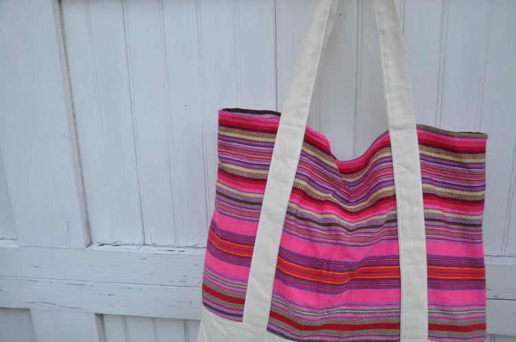 Thai Stripe Beach Tote