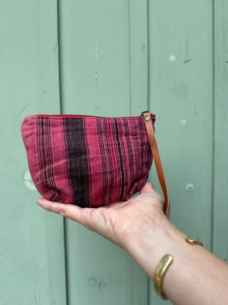 Harlow Moon in Aquinnah Maeve with Brown Leather Wristlet