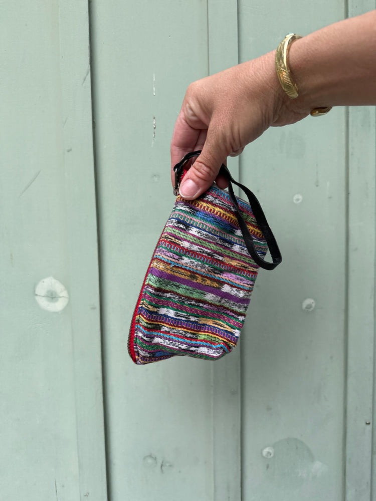 Harlow Moon in Viola with Black Leather Wristlet