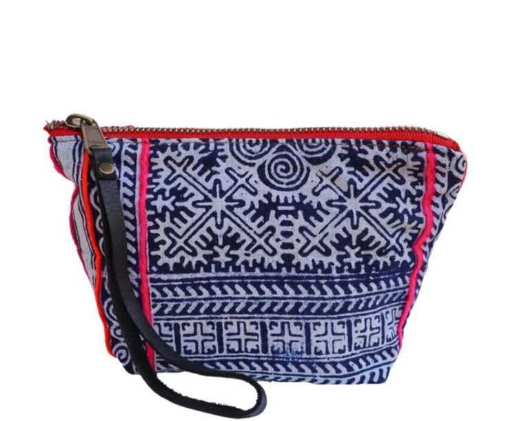 Harlow Moon in Stainglass with Black Leather Wristlet