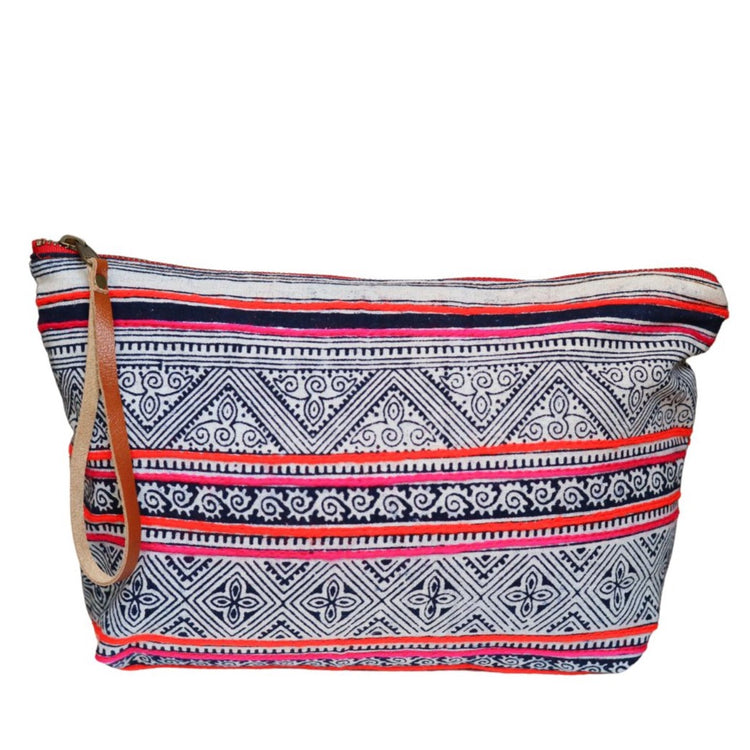 Haven Moon in Stainglass with Brown Leather Wristlet