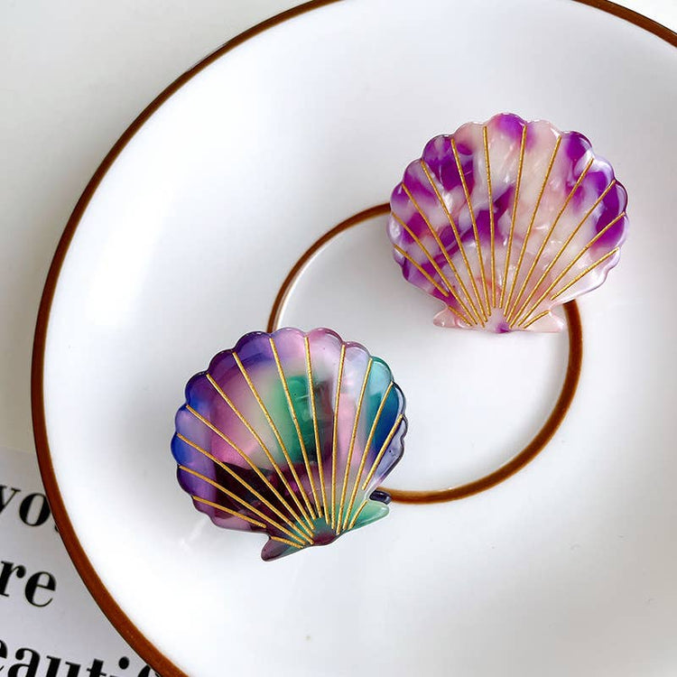 Seashell Small Hair Claw Clip