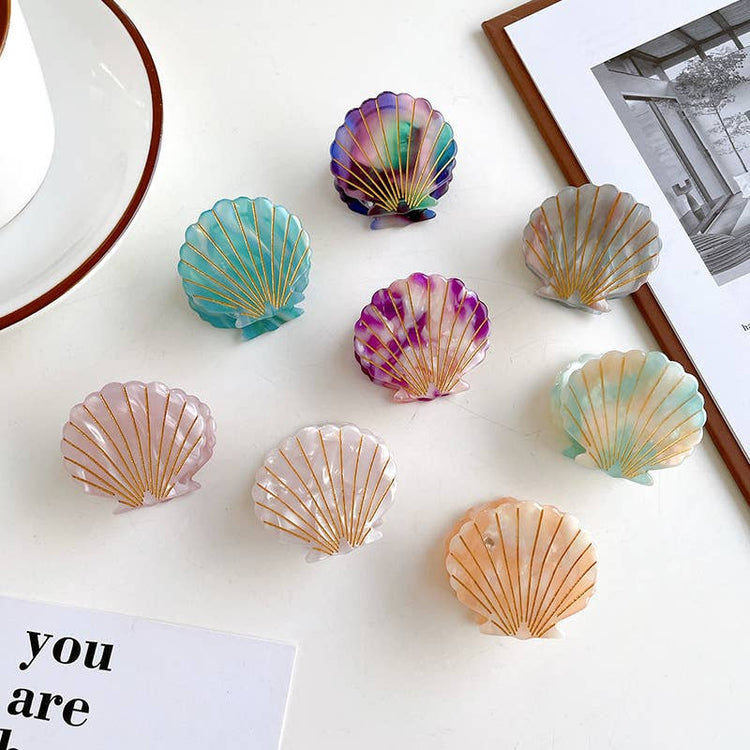 Seashell Small Hair Claw Clip