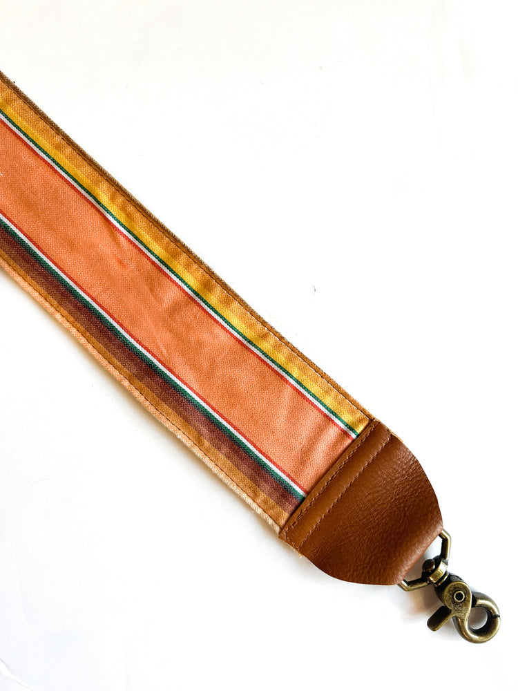 Messenger Strap Fabric and Leather- Long