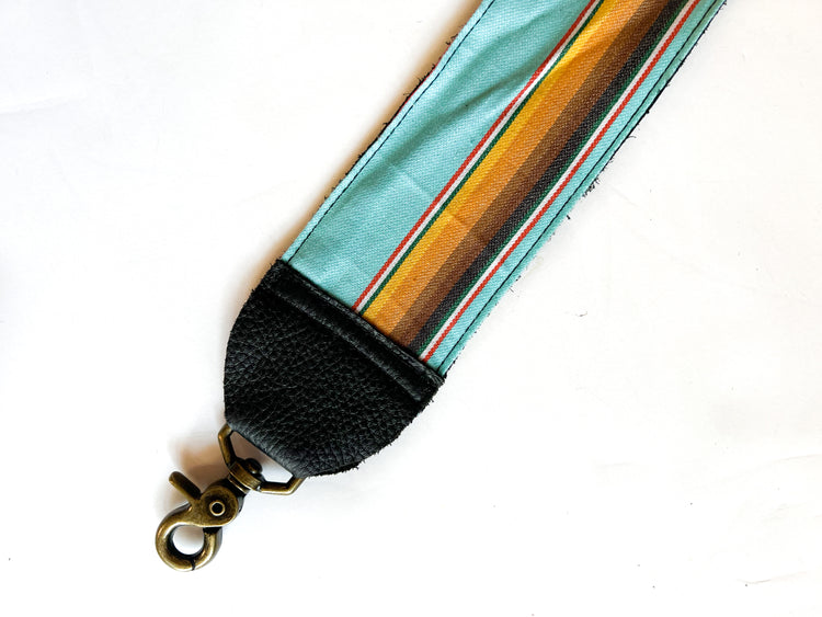 Messenger Strap Fabric and Leather- Long