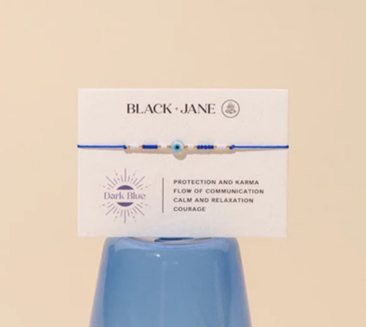 Black and Jane Color Energy Evil Eye Bracelet