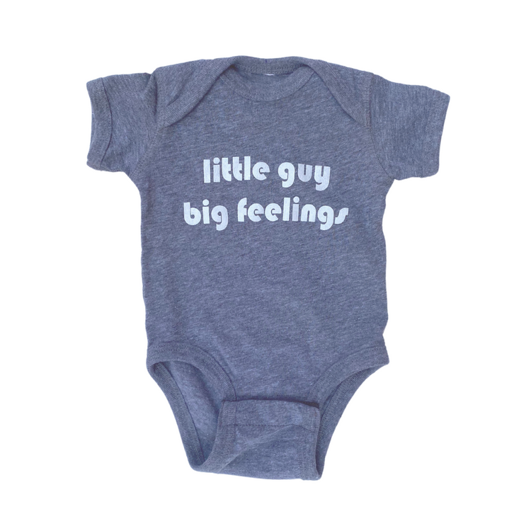 little imprint - little guy big feelings onesie