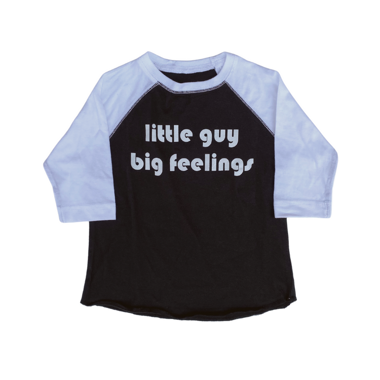 little imprint - little guy big feelings baseball shirt