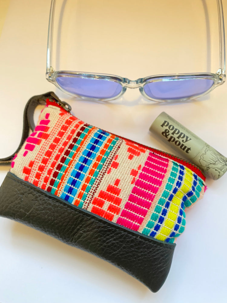 Leya Coin Pouch in Black Leather