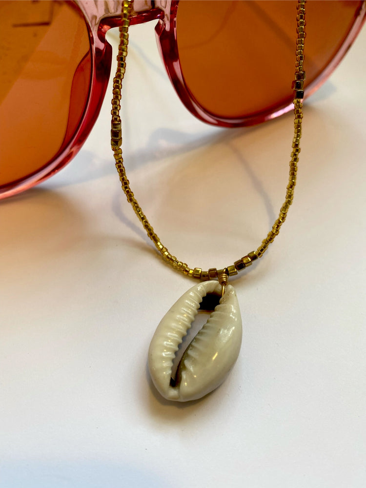 Cowrie Goddess Bead Necklace