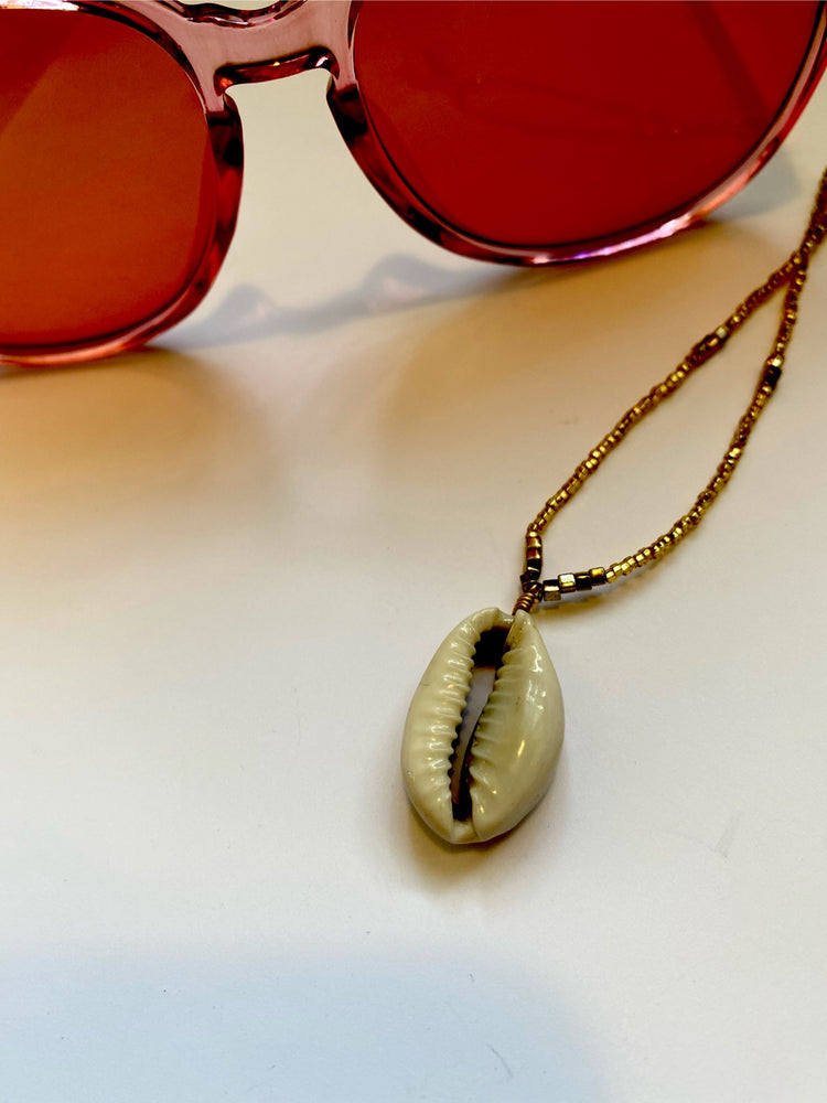Cowrie Goddess Bead Necklace