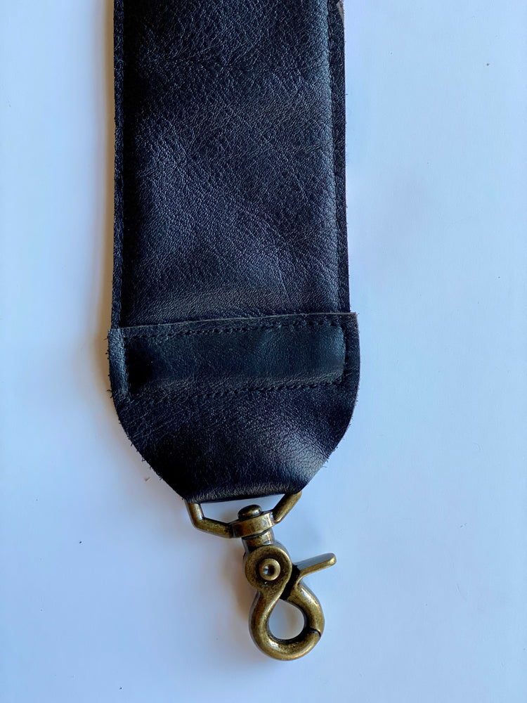 Messenger Strap Fabric and Leather- Long