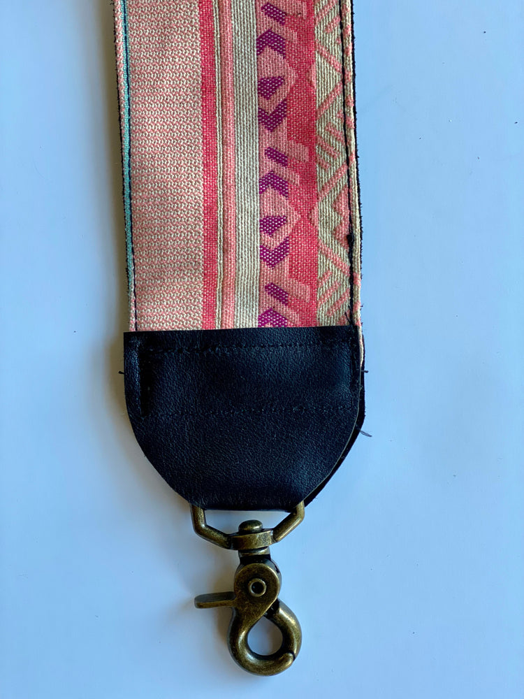 Messenger Strap Fabric and Leather- Mid