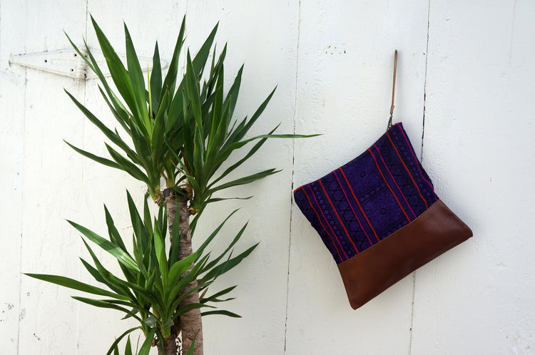 Patong Purple Large Clutch