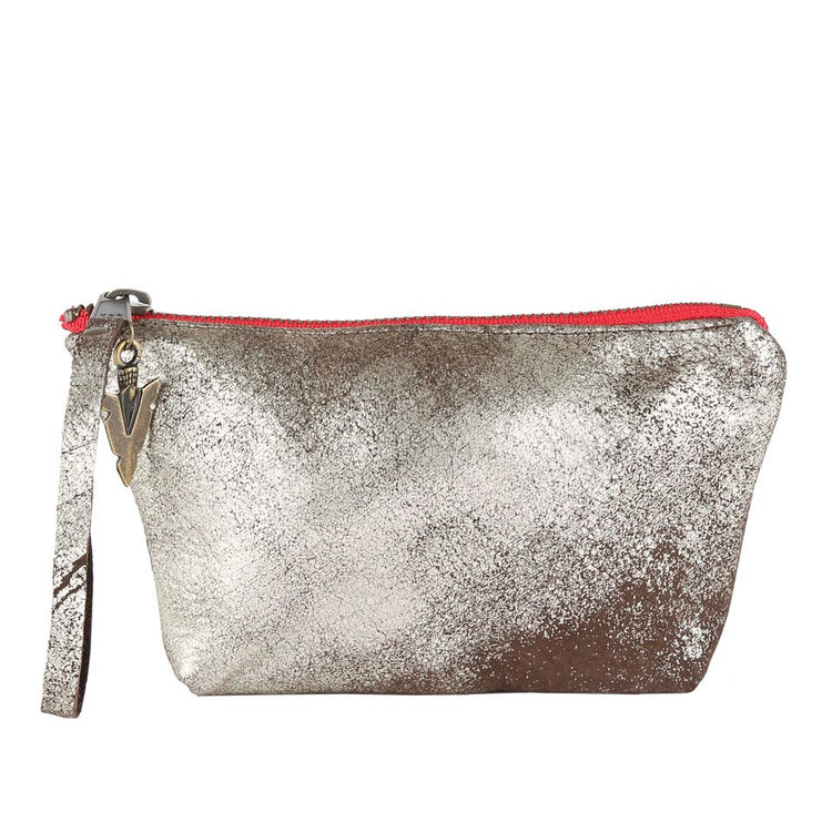 Chloe Pouch in Silver Shimmer