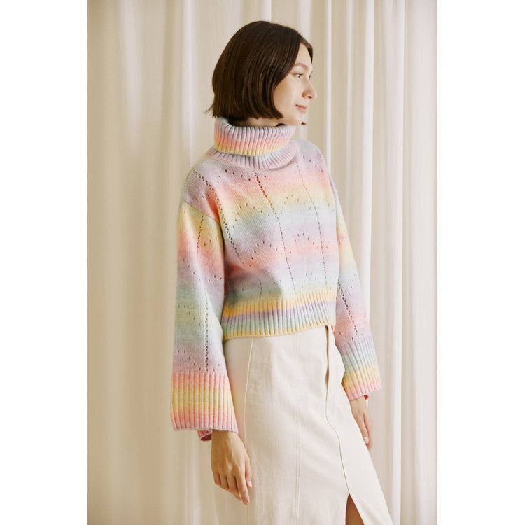 Ombre Pastel Knit Sweater