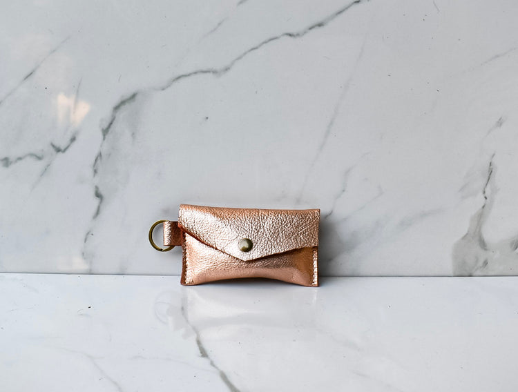 Melly Mini Rose Gold Card Wallet