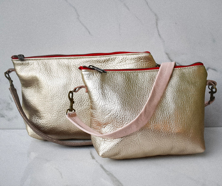 Mini Gia Shimmer Gold Crossbody