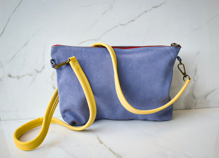 Gia Purple Suede Crossbody