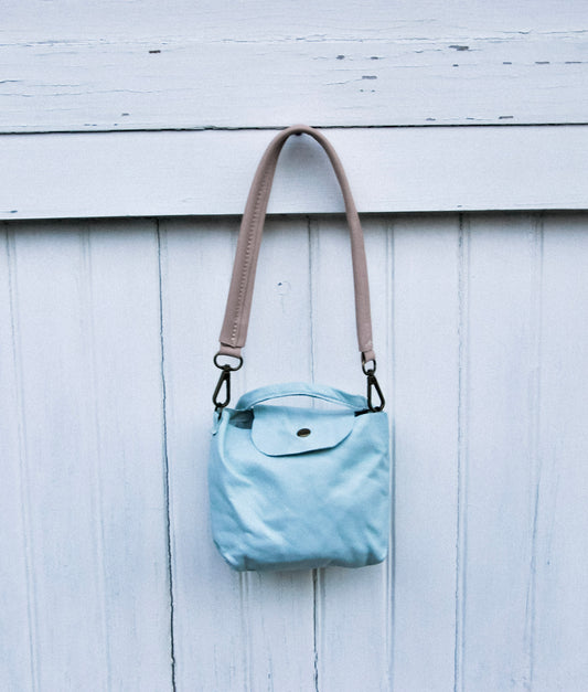 Baby Blue Lilly Pocket  Messenger Pouch