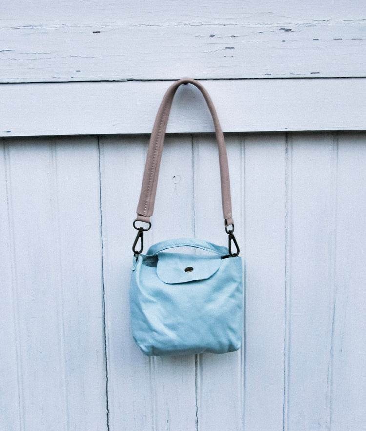 Baby Blue Lilly Pocket  Messenger Pouch