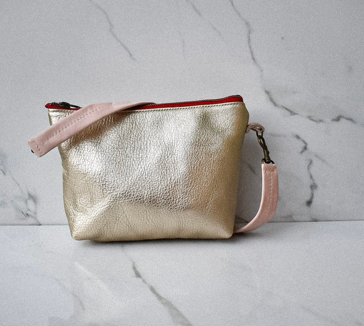 Mini Gia Shimmer Gold Crossbody