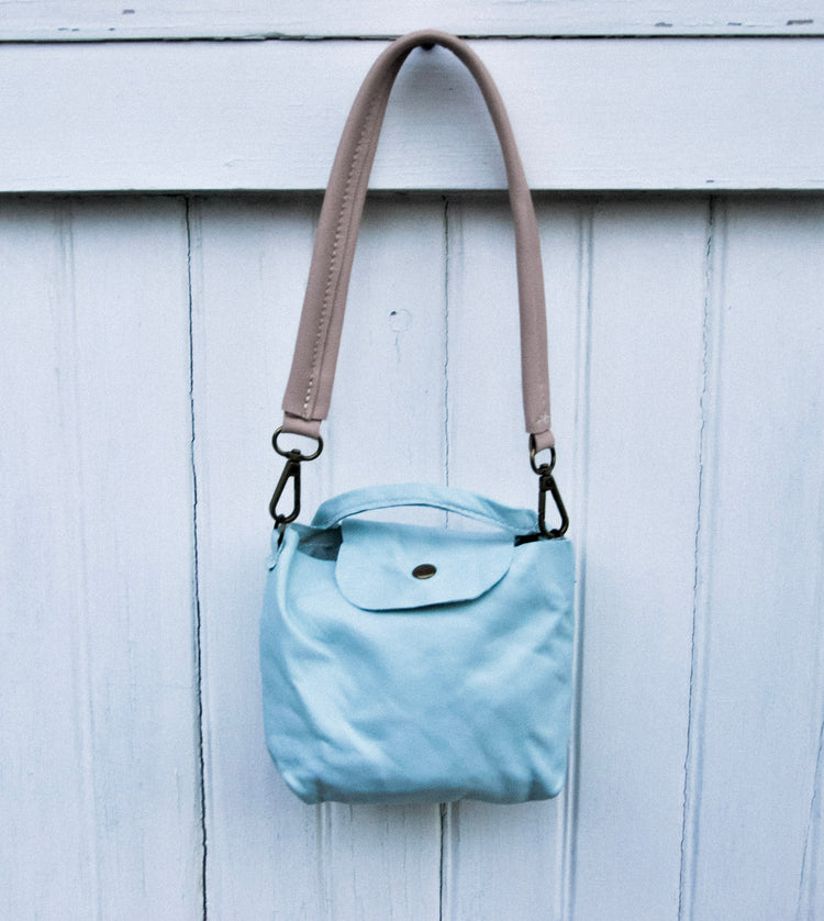 Baby Blue Lilly Pocket  Messenger Pouch