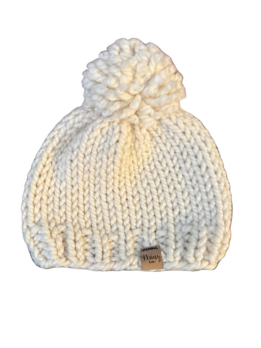 PEONY KNITS POM POM HAT