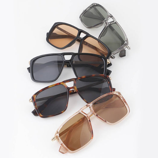Classic Aviator Block Sunglasses