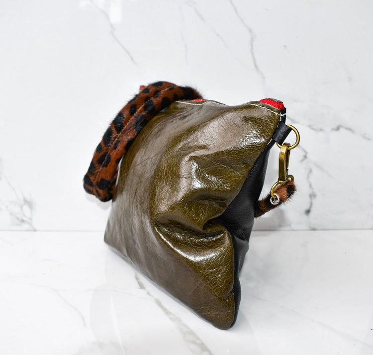 Mini Vivi Olive/CharcoalCrossbody