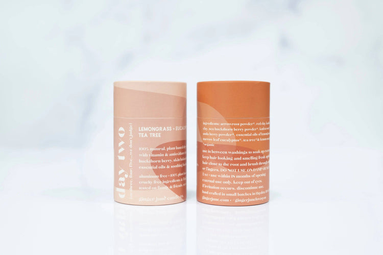 Day two • 100% natural dry shampoo