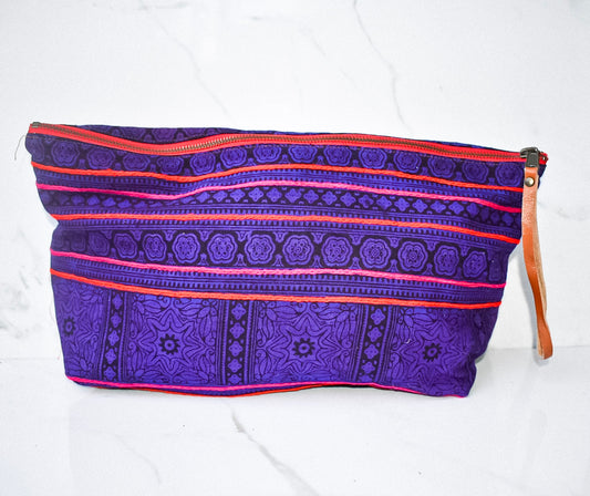 Haven Moon in Patong Purple with Black Leather Wristlet
