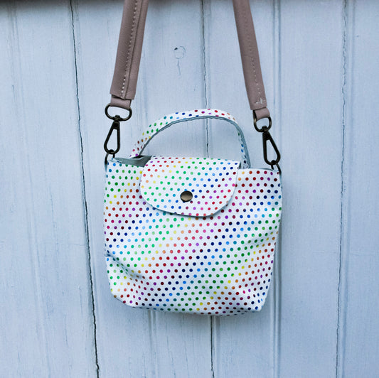 Rainbow Dot Lilly Pocket  Messenger Pouch