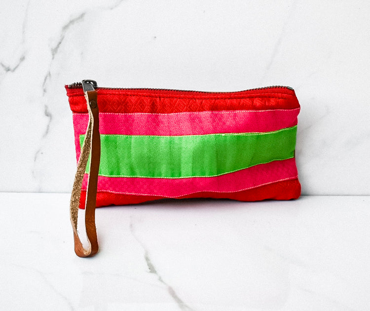 Fiona Clara Clutch in Black Leather