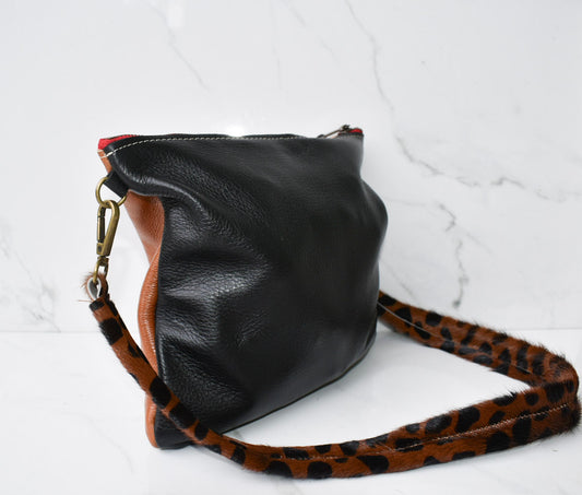 Vivi Brown/Black Crossbody
