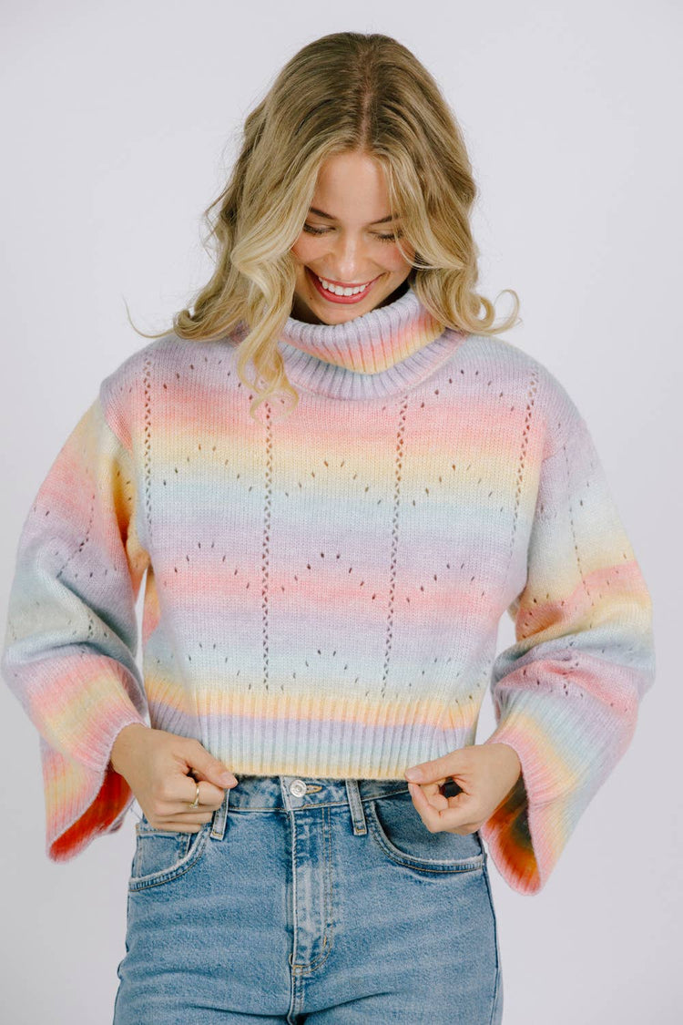 Ombre Pastel Knit Sweater