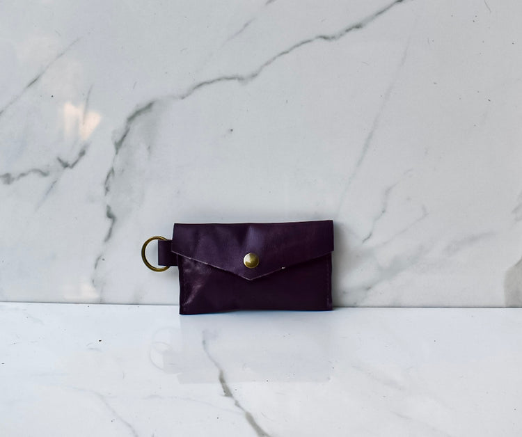 Melly Mini  Purple Card Wallet