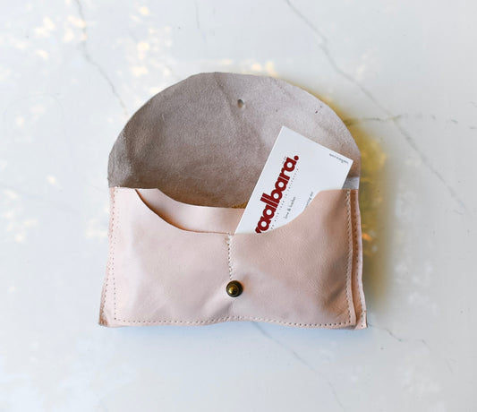 Lani Pink Snake Leather Wallet