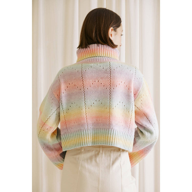 Ombre Pastel Knit Sweater