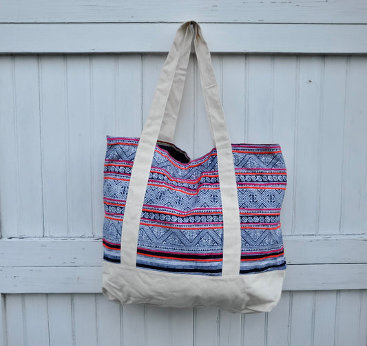 Stainglass  Beach Tote