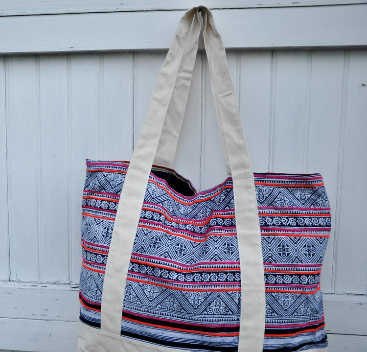 Stainglass  Beach Tote