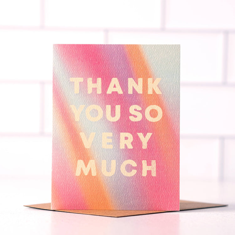 Thank You - Colorful Thank You Card