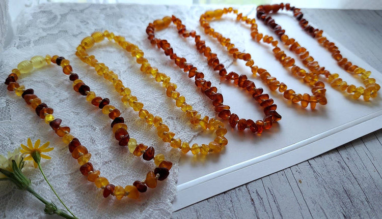 Gorgeous Raw Lemon Baltic Amber Necklace w/ Tag Cert GIA ♥️