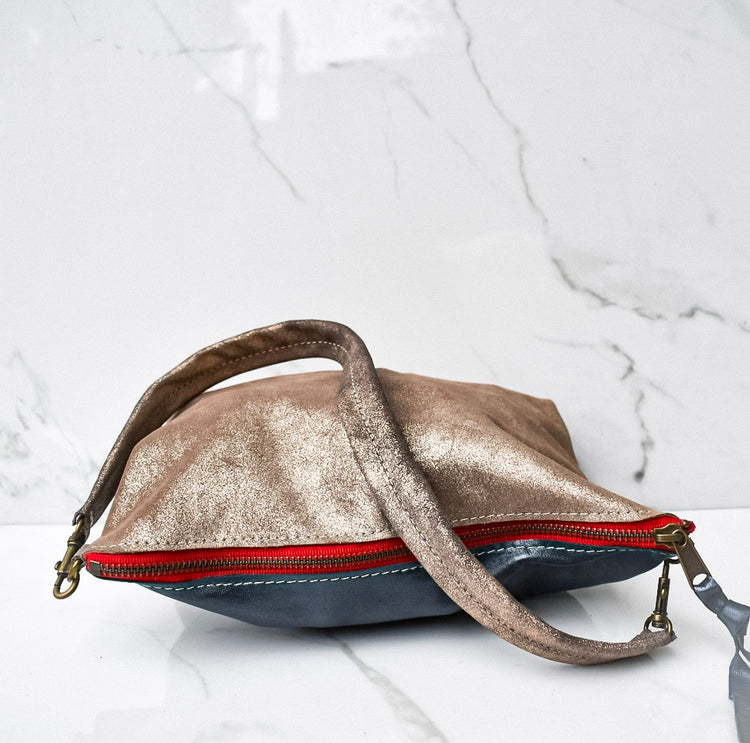 Mini Vivi Bronze/NavyCrossbody